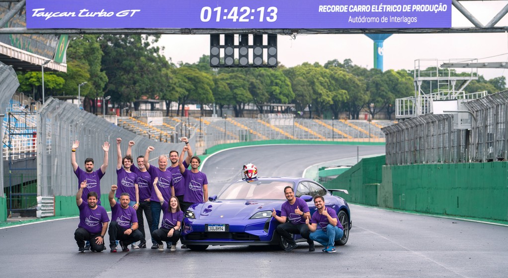 Porsche Taycan Turbo GT z nowym rekordem na torze Interlagos