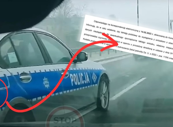 Radiowóz wymusza pierwszeństwo? O tym nagraniu było głośno. Policja reaguje