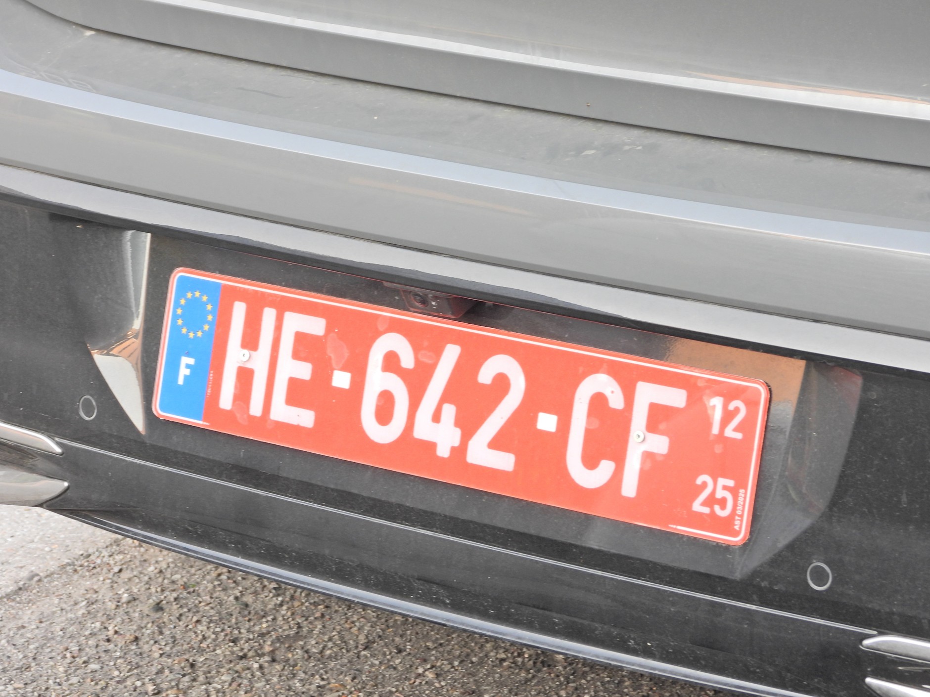 Aktualnie jeszcze obowiązujące francuskie tablice tymczasowe