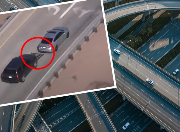 Policja ma nowy sposób na uciekinierów. Kierowca nie był w stanie odjechać [Nagranie]