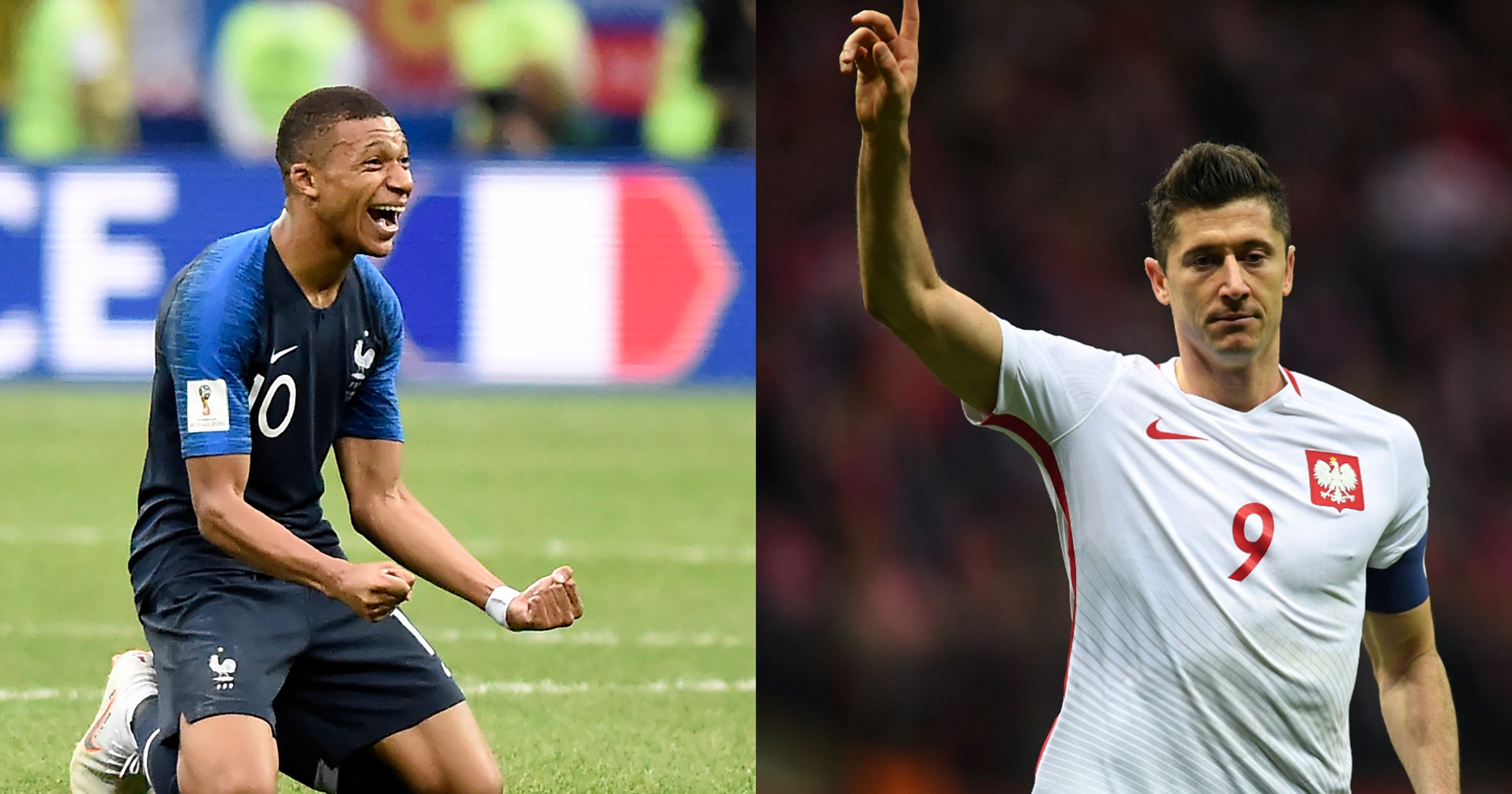 Kylian Mbappé i Robert Lewandowski