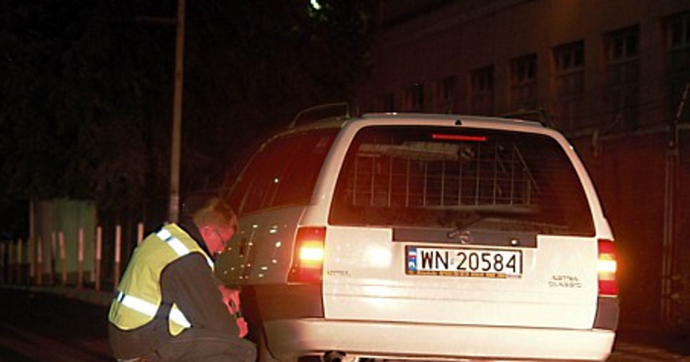 Z odblaskiem widać