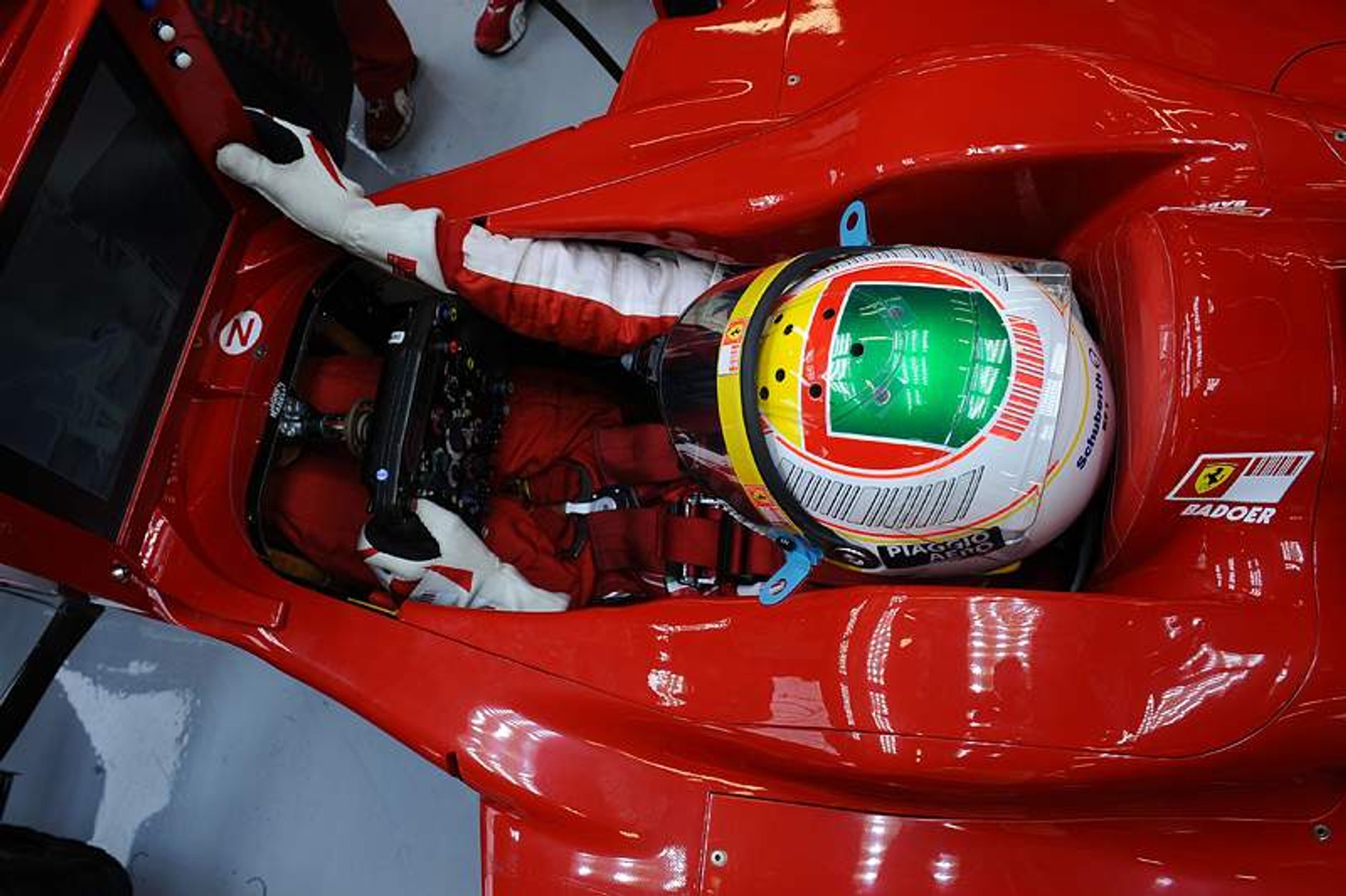 Grand Prix Belgii 2009: dwie gwiazdy wyścigu - Raikkonen i Fisichella (fotogaleria)