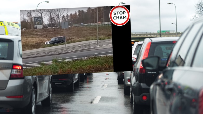 Pomylił drogę publiczną z torem offroadowym