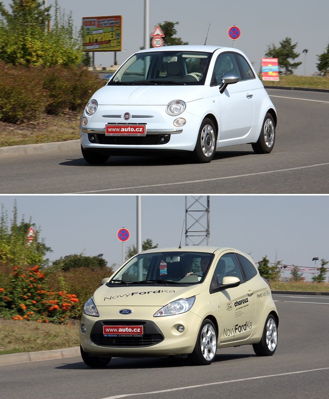 Test: Fiat 500 1,2 (51 kW) vs. Ford Ka 1,2 (51 kW) – Malá piva