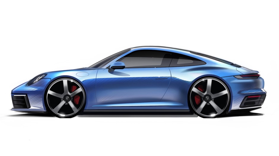 Rysowanie Porsche 911 – krok 10.