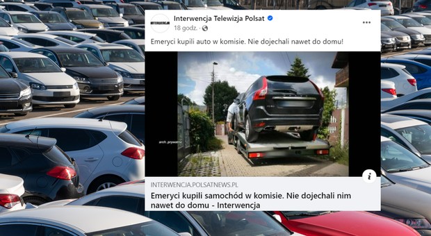 Emeryci kupili auto w komisie. Przejechali 50 km i zaczęły się problemy