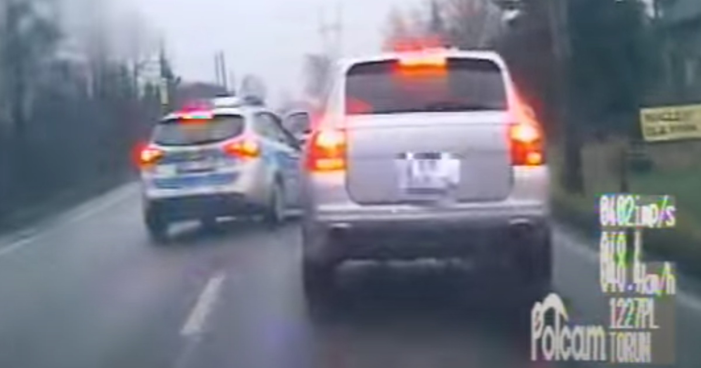 Pościg za złodziejem Porsche Cayenne