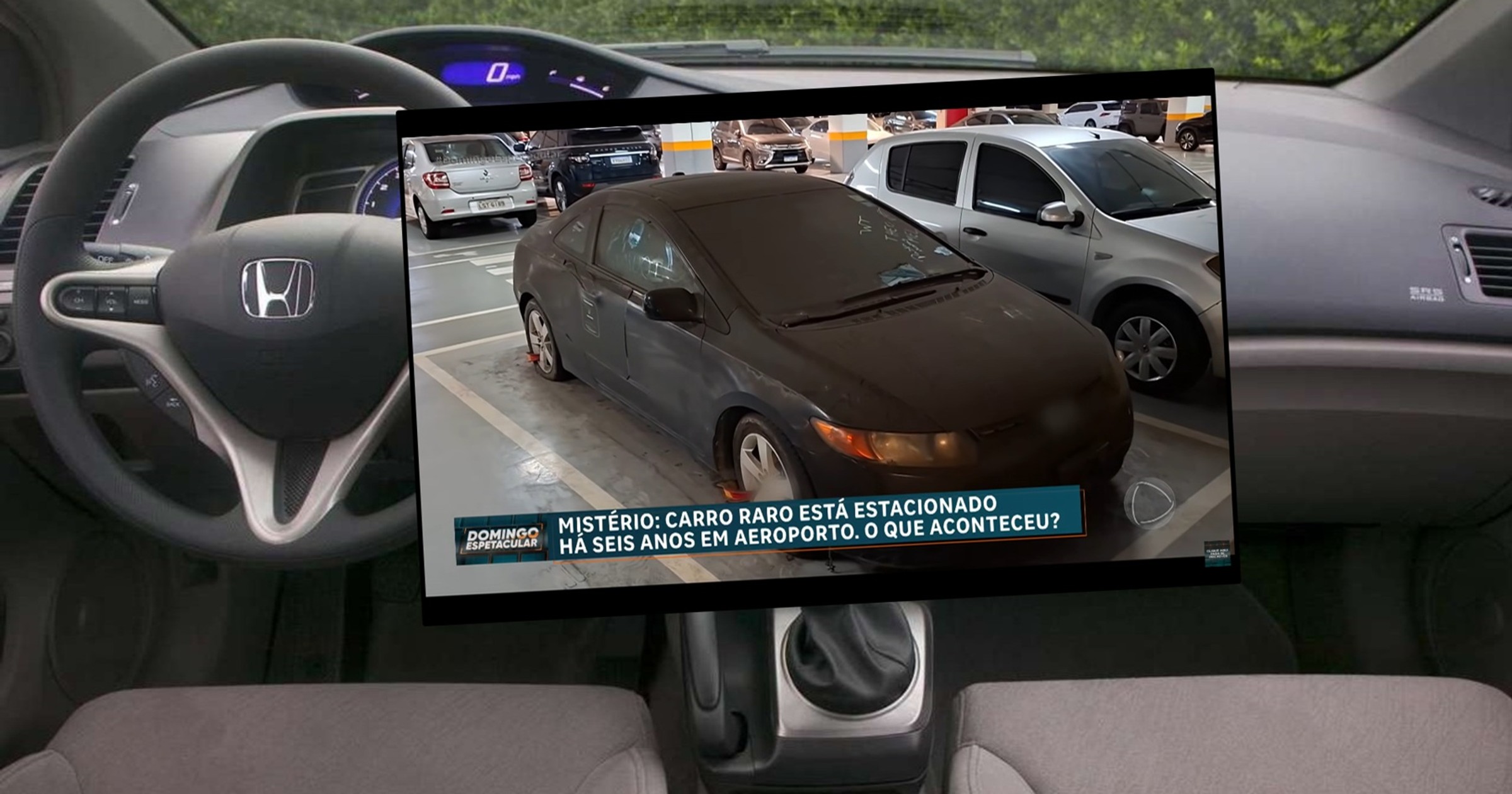 Honda Civic porzucona sześć lat temu na parkingu przy lotnisku