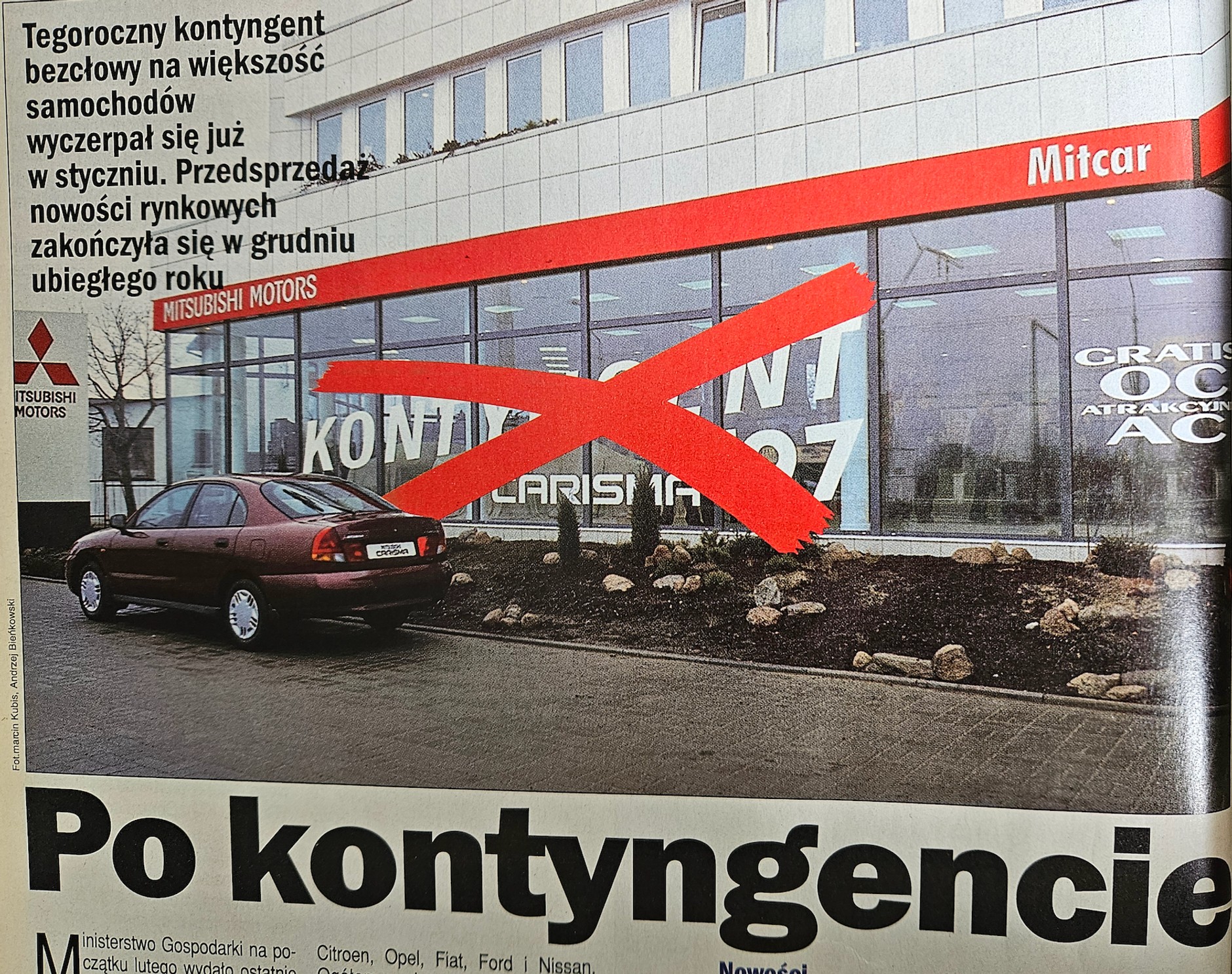 Po auta z kontyngentów bezcłowych ustawiały się kolejki. Wiele firm limity na cały rok wykorzystywało już w pierwszym tygodniu stycznia. 