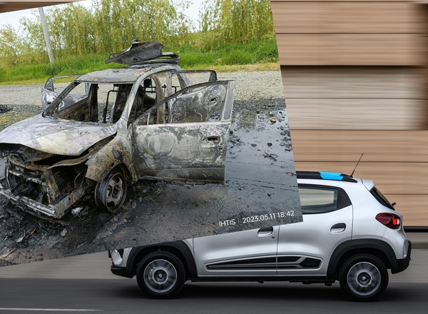 "Spod auta było słychać syczenie i piski". Po Dacii wiele nie zostało
