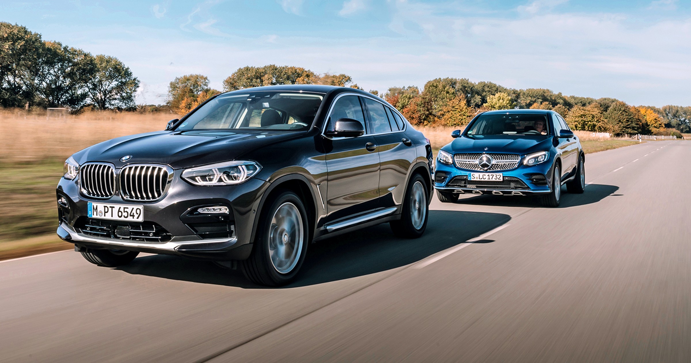 BMW X4 xDrive 20d kontra Mercedes GLC 250 d 4Matic Coupe