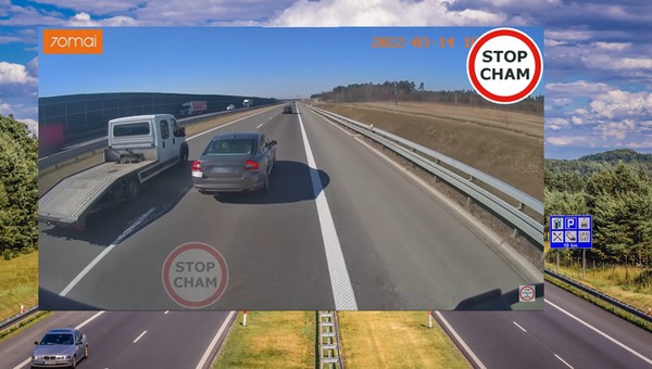 "Szeryf" blokował TIR-a. Na pomoc przybyli inni kierowcy 