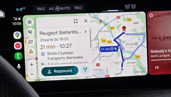 Mapy Google w Android Auto
