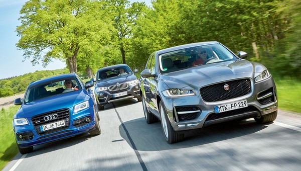 Audi SQ5 kontra BMW X4 35d i Jaguar F-Pace 30d - czy warto kupić SUV-a z mocnym dieslem?