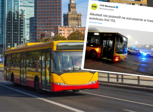 Nietrzeźwy kierowca autobusu. Autoblokada nie pozwoliła mu ruszyć