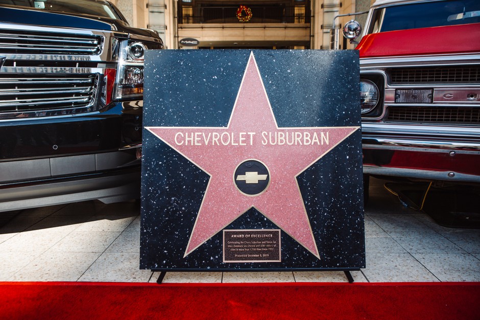 Chevrolet Suburban pierwszym autem uhonorowanym miejscem w Hollywoodzkiej Alei Gwiazd
