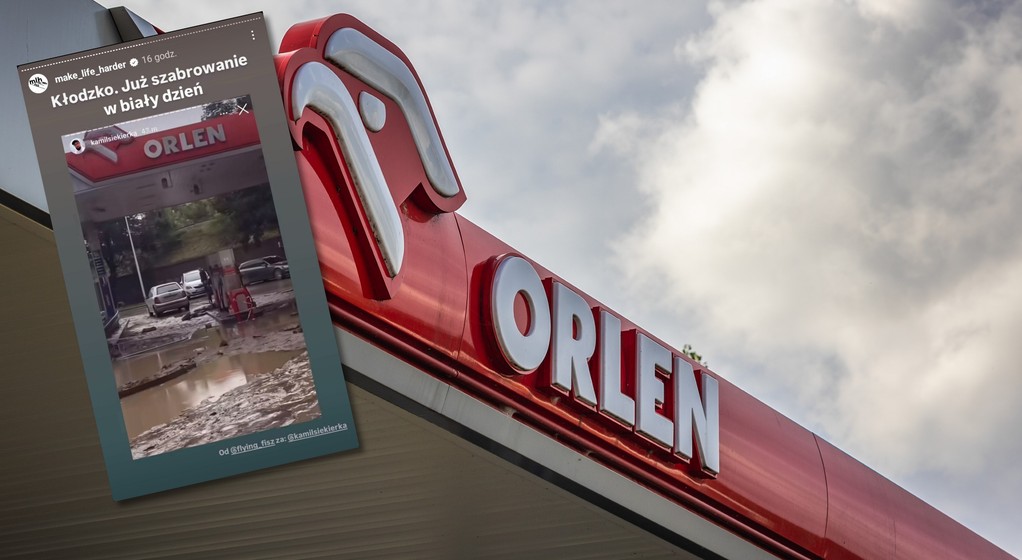 Orlen złodzieje na stacji paliw
