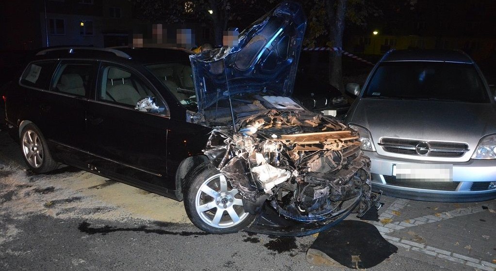 Pijany 51-latek w Chełmie uszkodził 10 aut