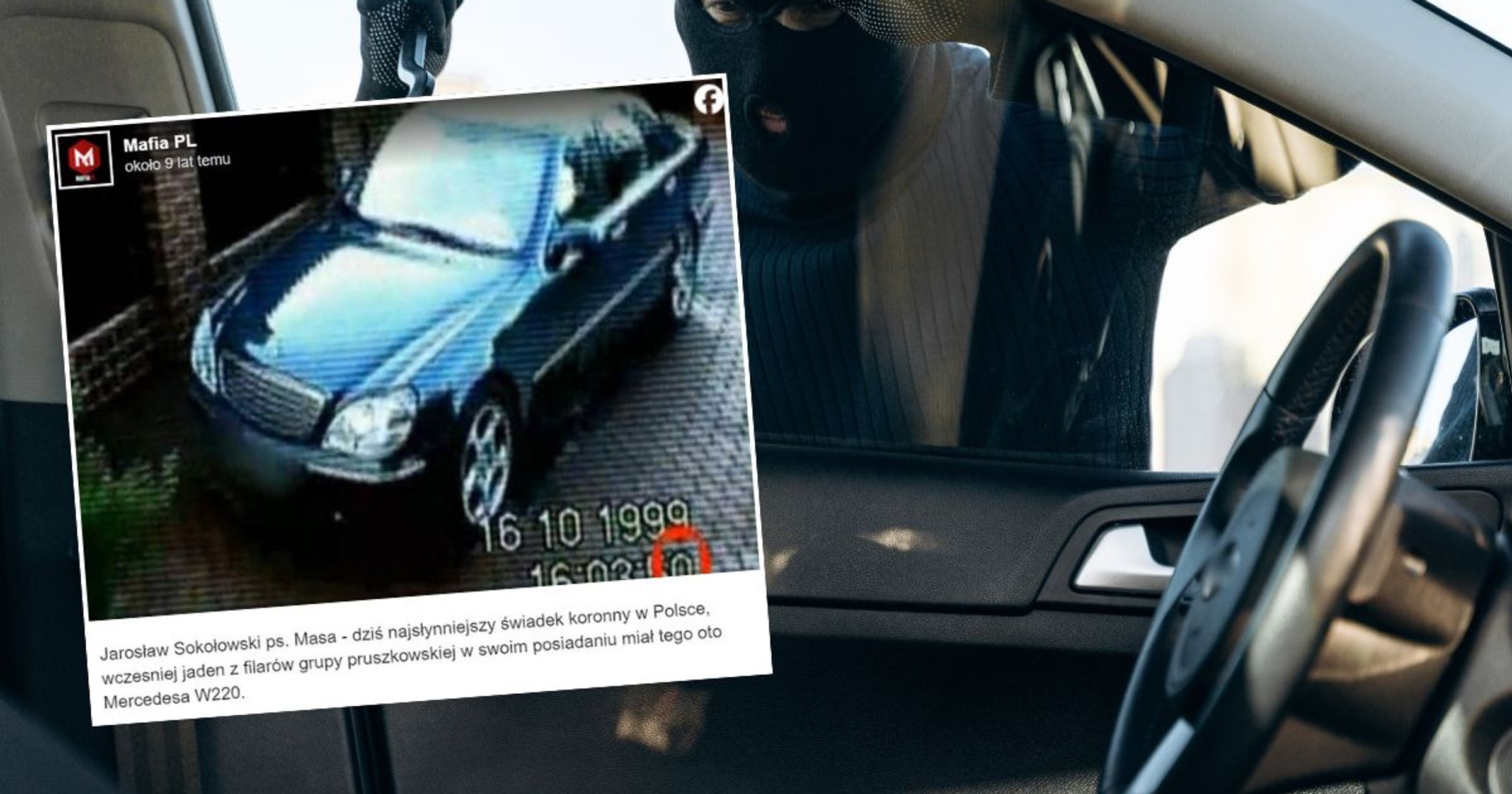 Tak złodzieje najczęściej kradli auta w latach 90. (zdjęcie ilustracyjne, screen: Facebook/MafiaPL)