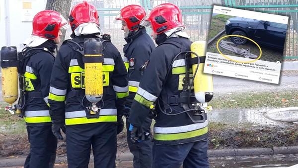 Utrudniał akcję strażaków, bo "chciał iść na siłownię". "Ludzie, czy to poważne?"