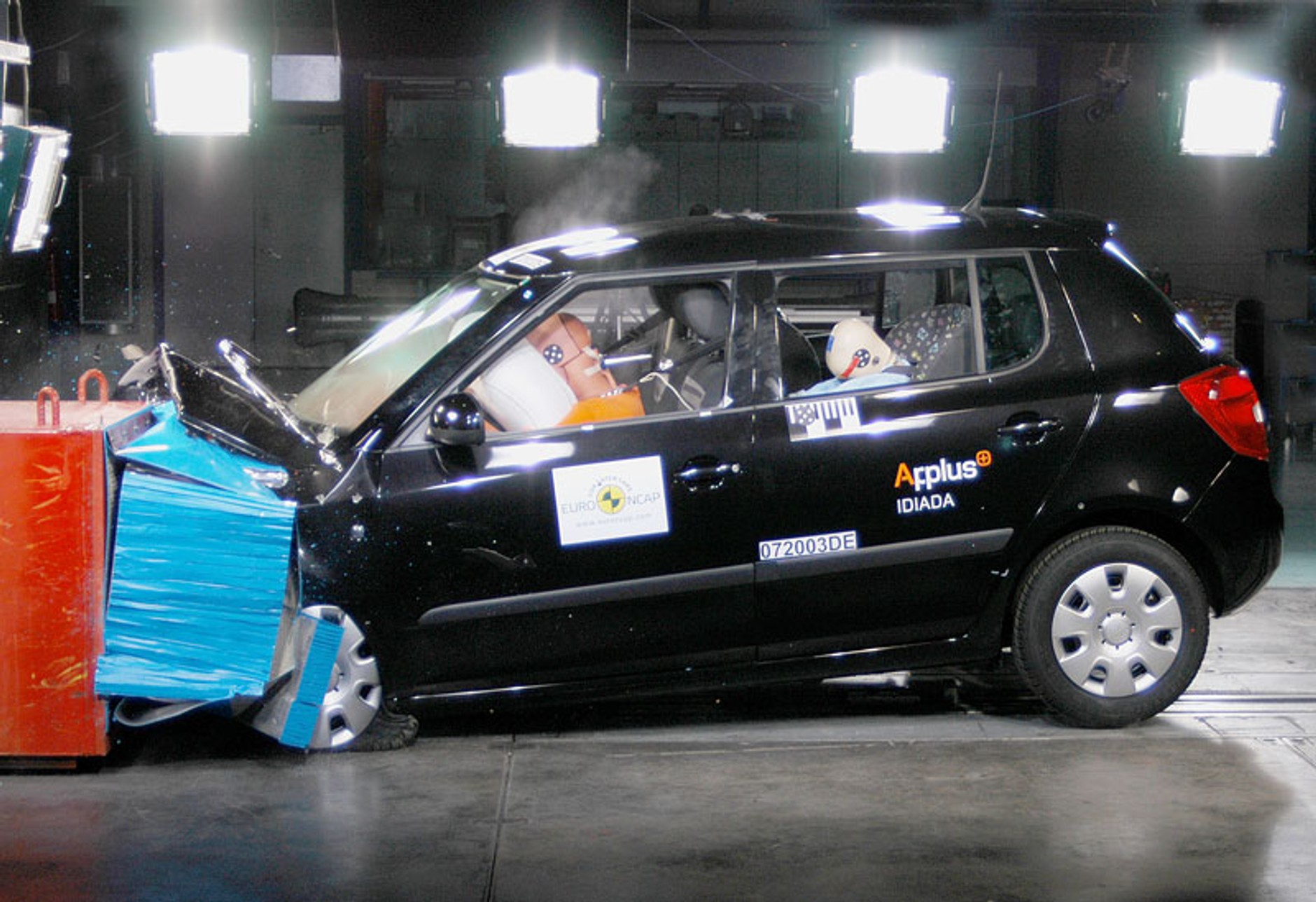 Škoda Fabia II - crashtest w wersji wideo