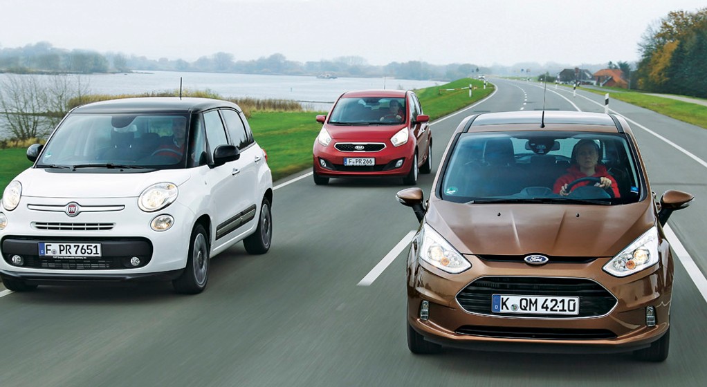 Fiat 500L kontra Kia Venga i Ford B-Max: Nieduże, lecz praktyczne