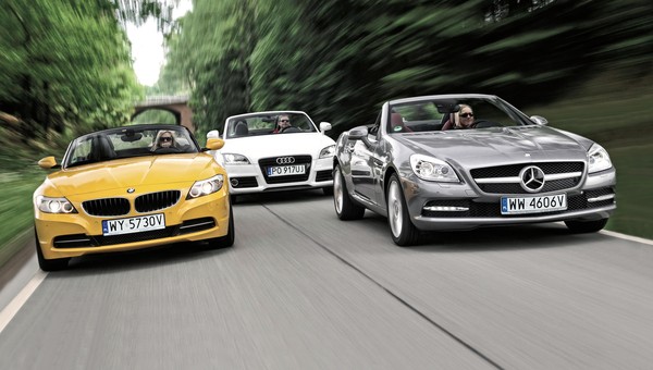 Trzy emocjonujące roadstery – kupić używane Audi TT, BMW Z4 czy Mercedesa SLK?