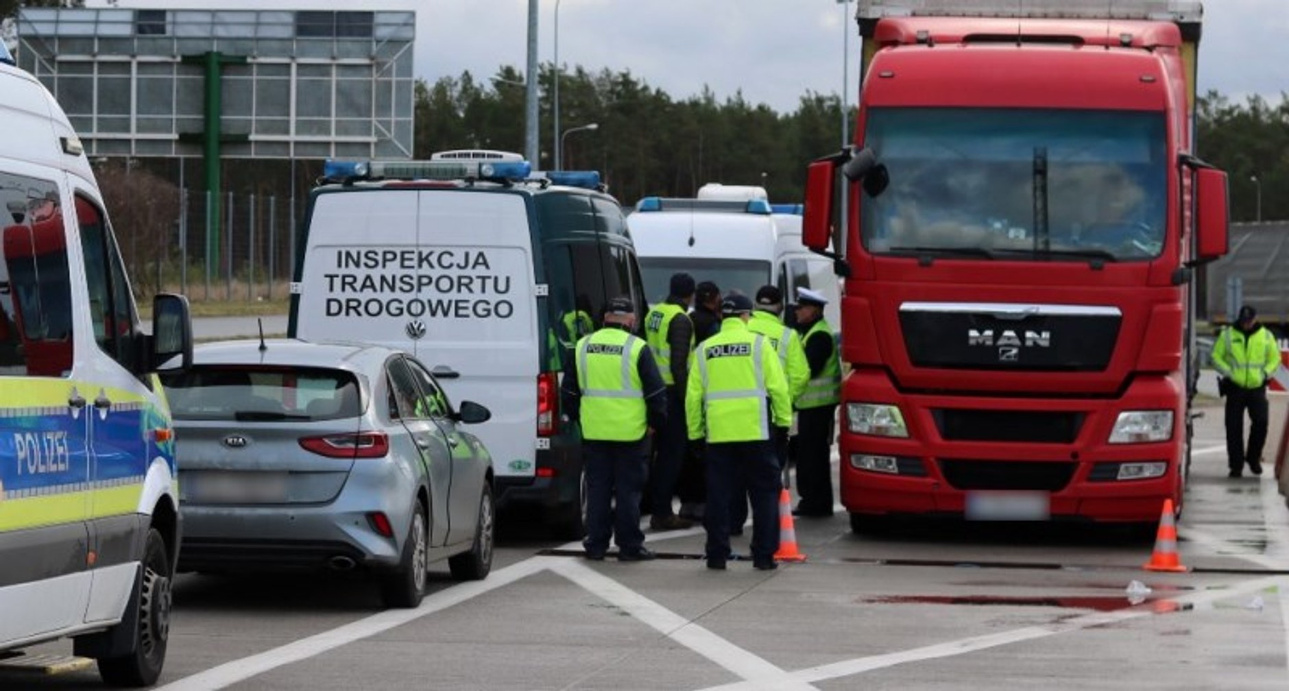 Kontrola ITD i niemieckiej policji