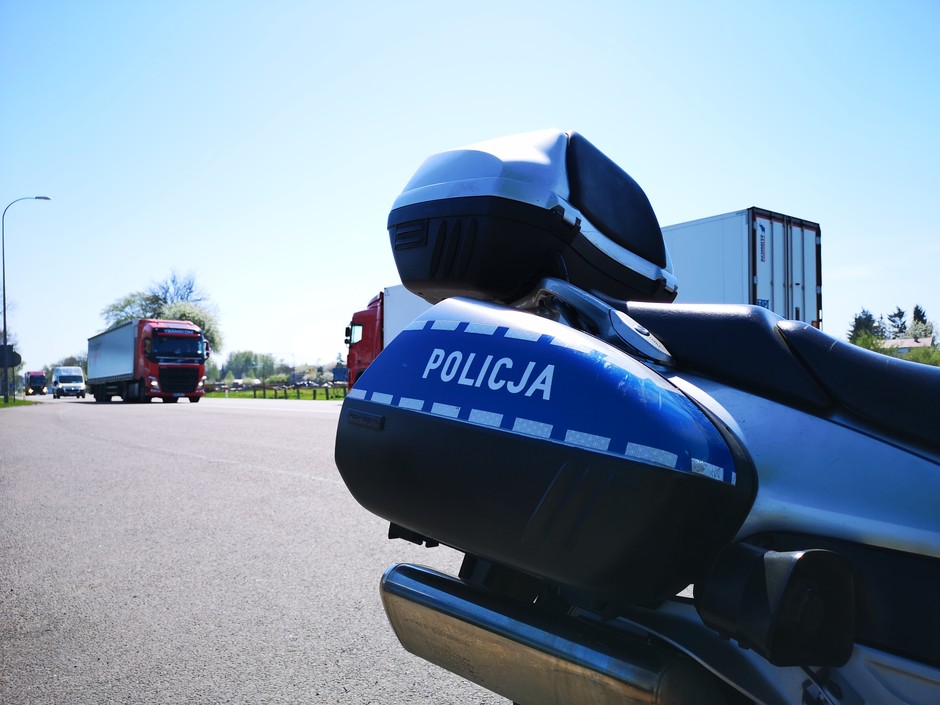 Kontrola drogowa w okolicach Siedlec
