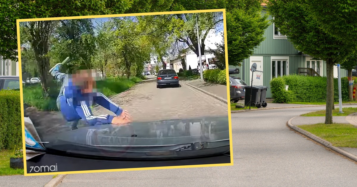 8-latek wybiegł przed maskę samochodu. Omal nie doszło do tragedii (screen: STOP CHAM/YouTube)