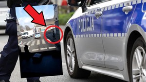 Stała przy przejściu dla pieszych, gdy podjechała policja. Najgorsze miało dopiero nastąpić [WIDEO]