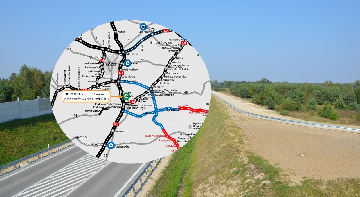 Nowa obwodnica pod Łodzią. GDDKiA: "Sąsiedztwo A1 i S8"