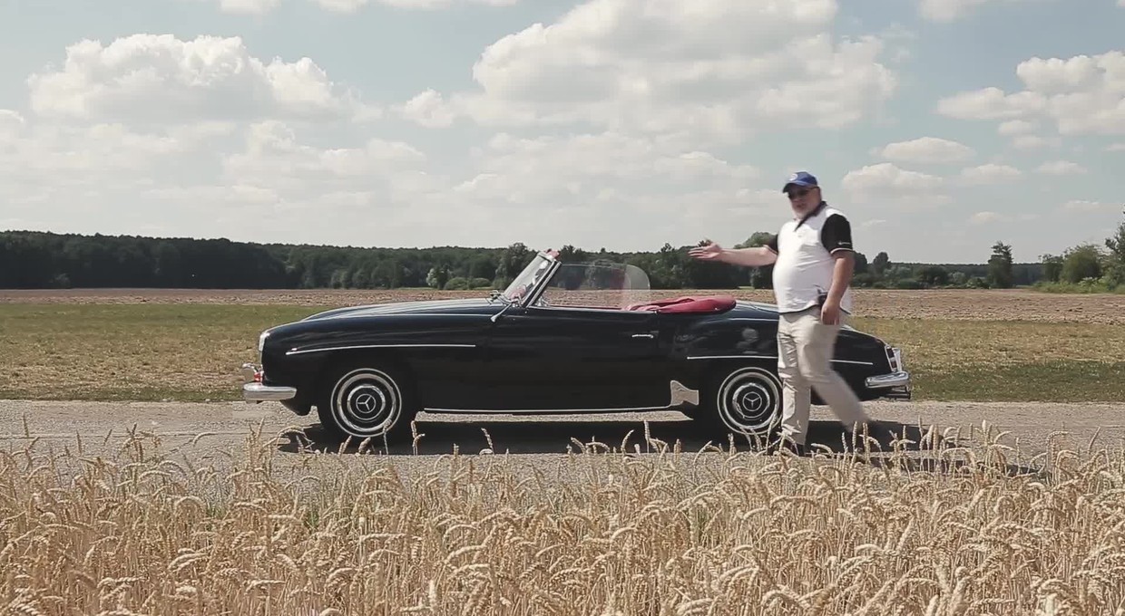 Mercedes 190 SL - piękna bulwarówka