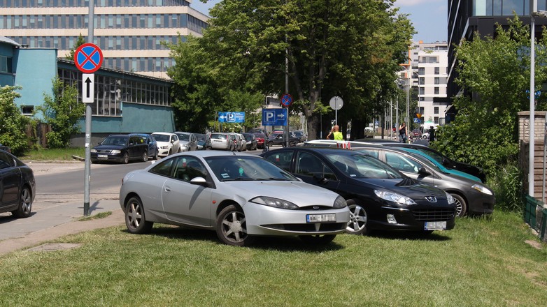 Parkowanie na trawniku