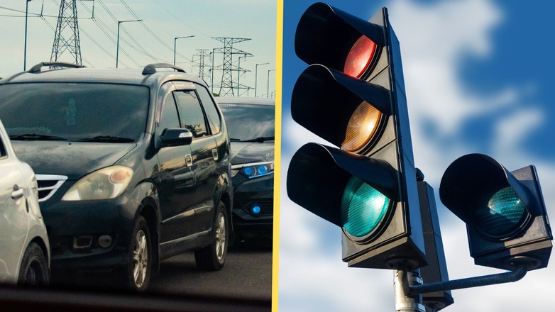 Niebieskie światła na sygnalizatorach. Co oznaczają?
