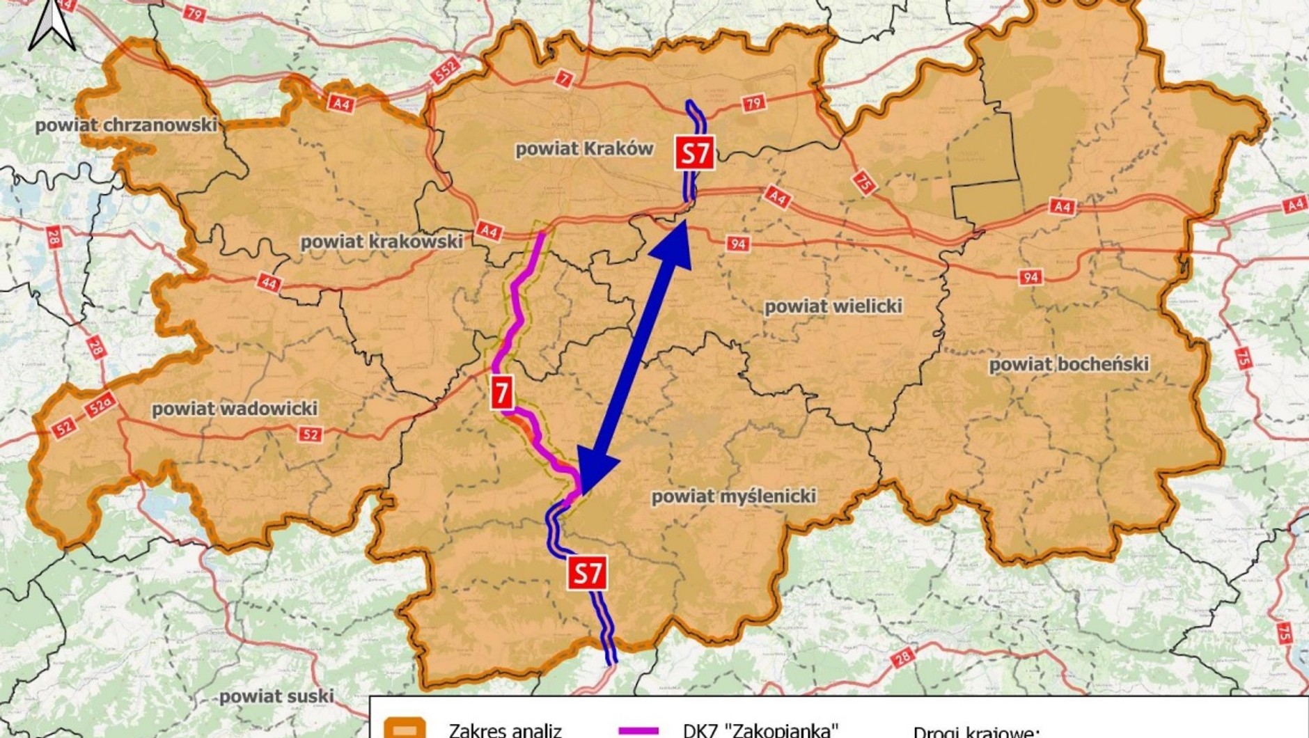 Brakujący odcinek na drodze S7