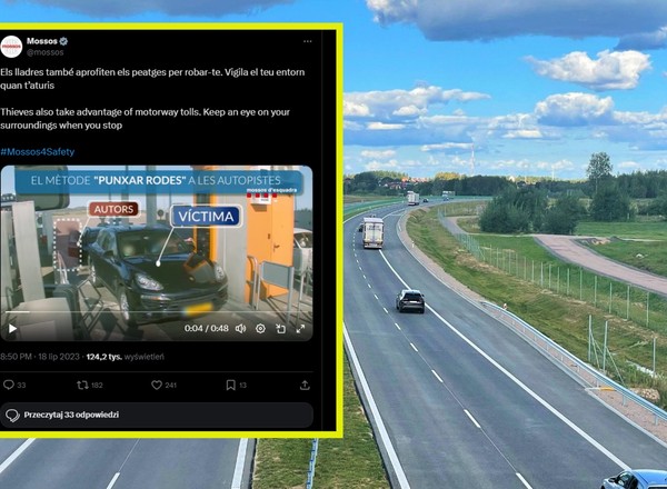Złodzieje atakują kierowców metodą na bramkę. Grasują w całej Europie