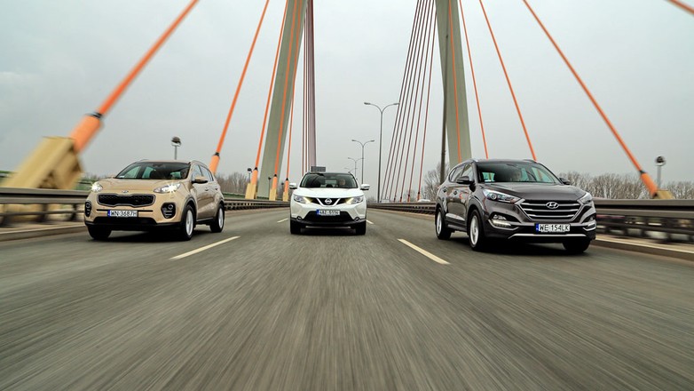 Kia Sportage kontra Nissan Qashqai i Hyundai Tucson - czyli, starcie bestsellerów