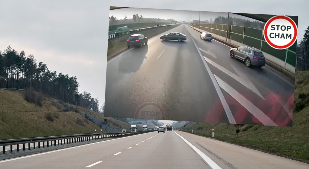 Do niebezpiecznej sytuacji doszło na autostradzie A1 w kierunku Katowic