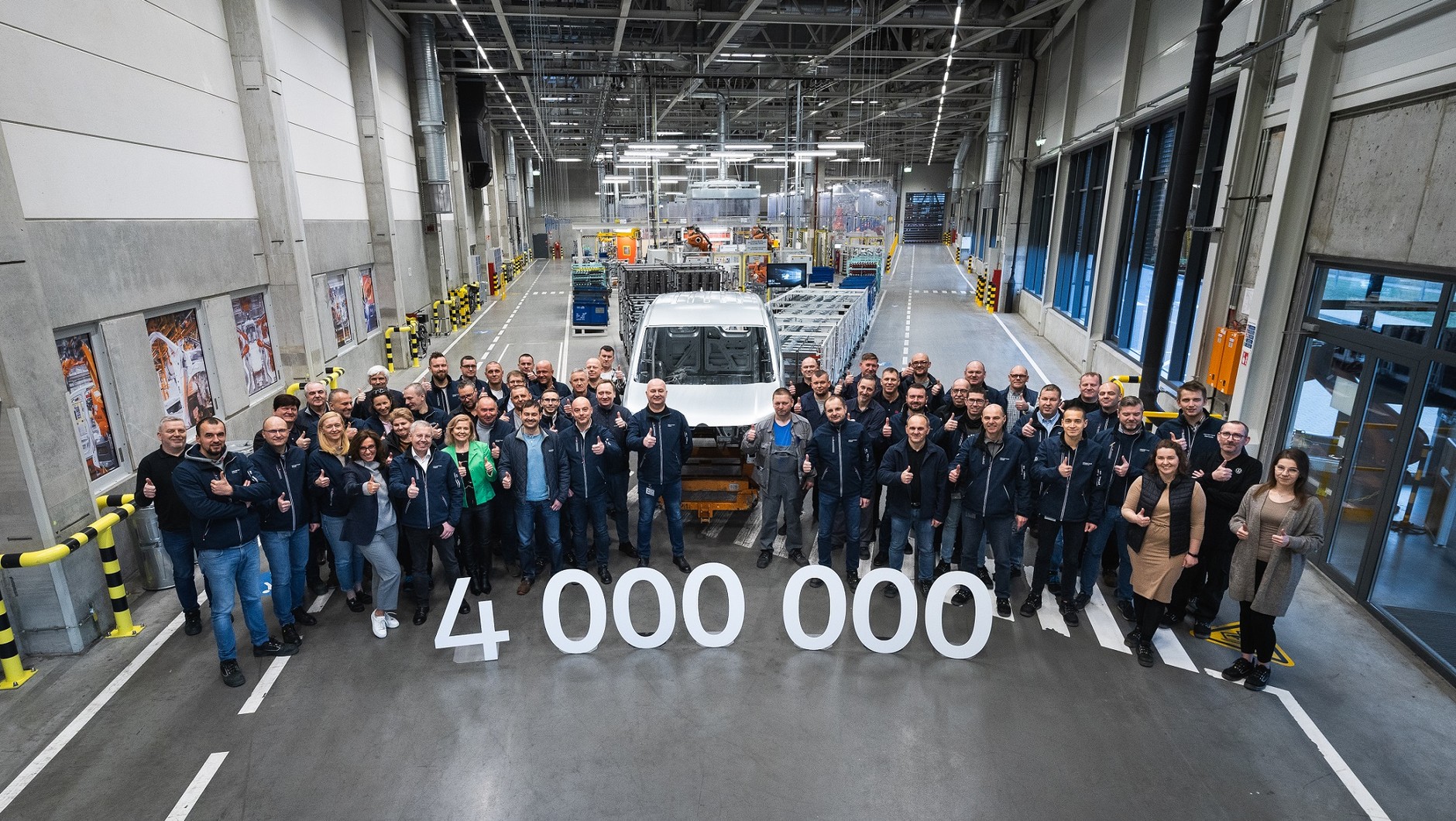 W lutym 2023 r. Volkswagen Poznań wyprodukował 4-milionowe auto