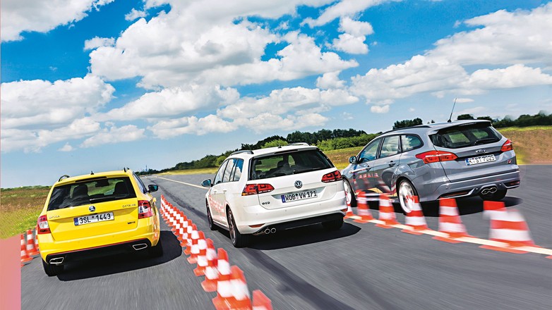 Porównanie: Ford Focus ST kontra Skoda Octavia RS i VW Golf GTD