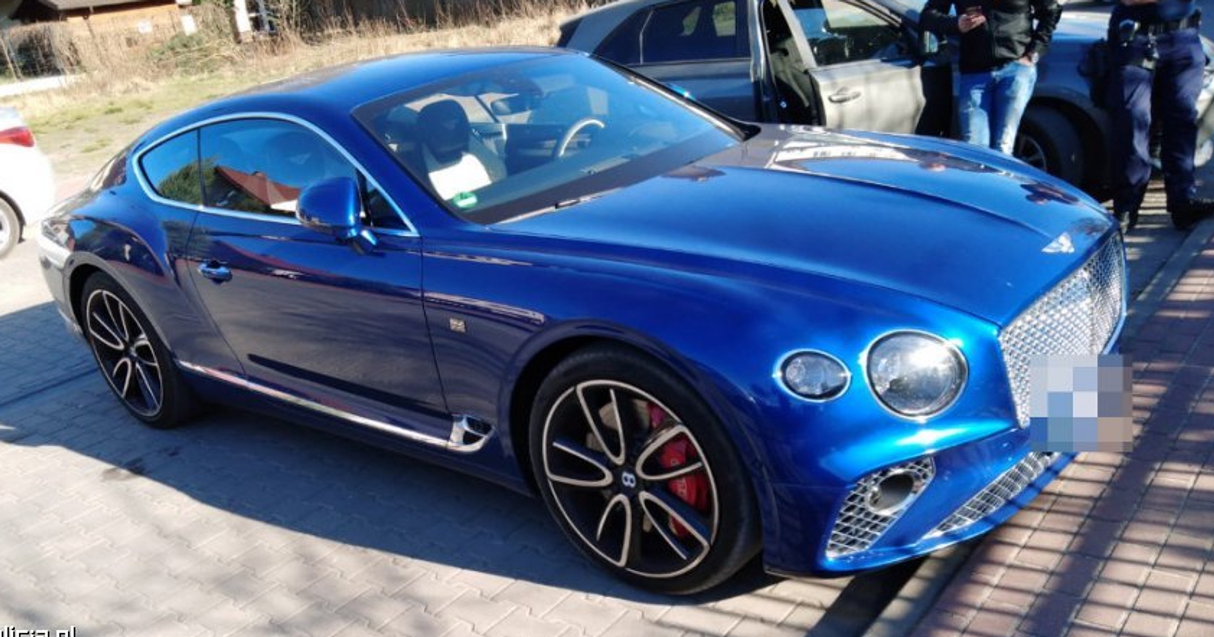 Bentley odzyskany przez policję