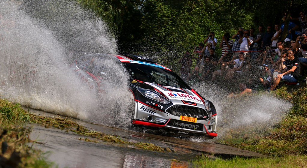 Kajetan Kajetanowicz i Jarosław Baran na trasie Rajdu Rzeszowskiego