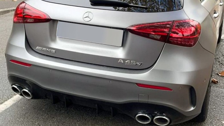 Leasingowany w Polsce Mercedes-AMG A45 S odnalazł się we Francji