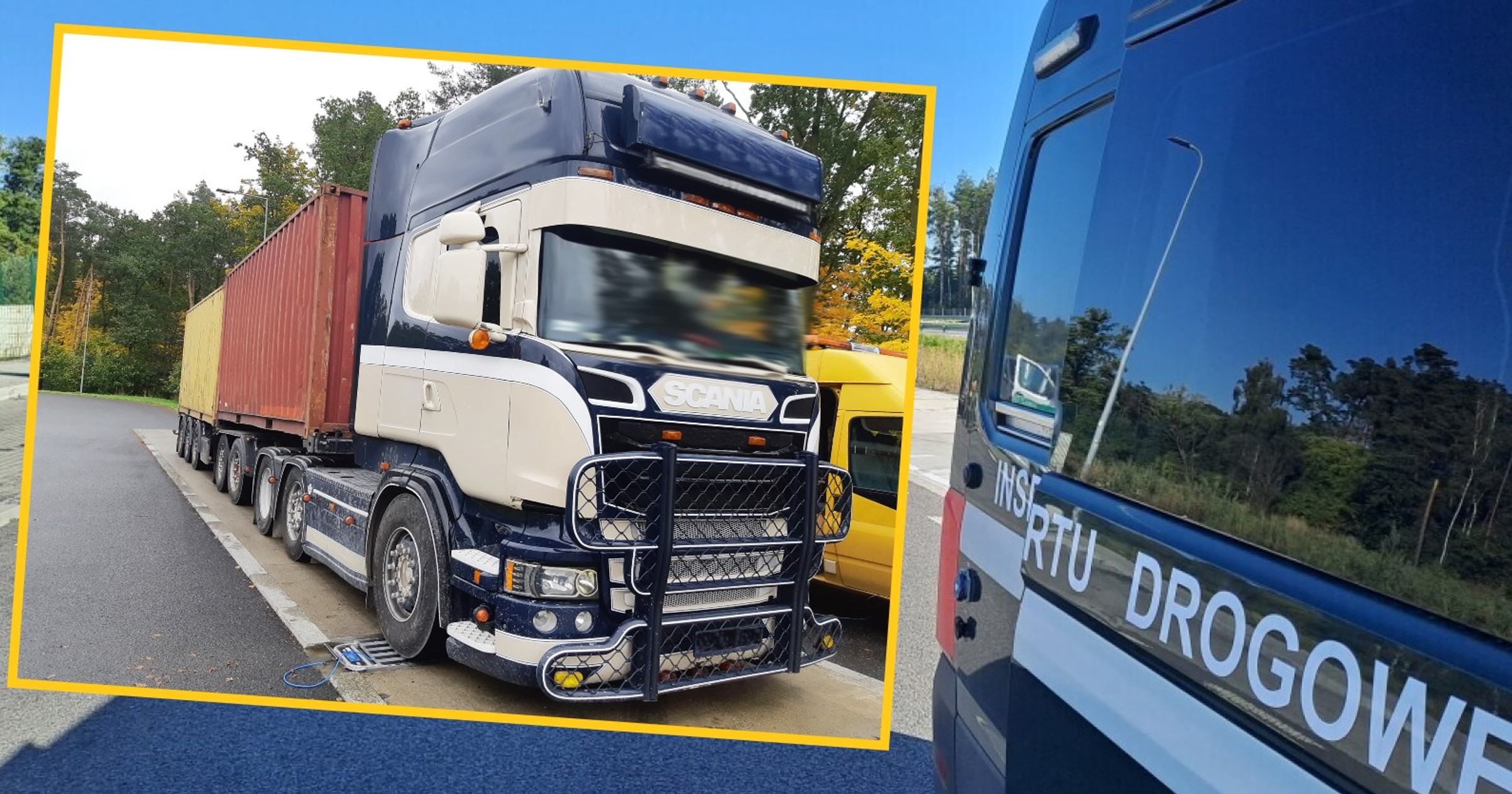 Drogowa "stonoga" była nie tylko za długa. Zatrzymał ją patrol ITD