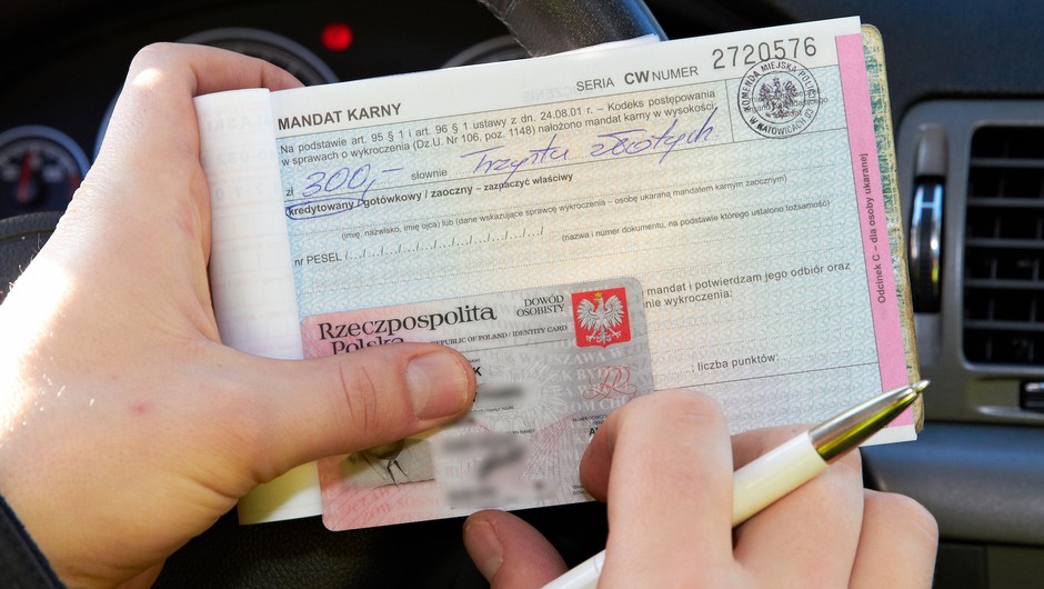 Mandat karny - zdj. ilustracyjne