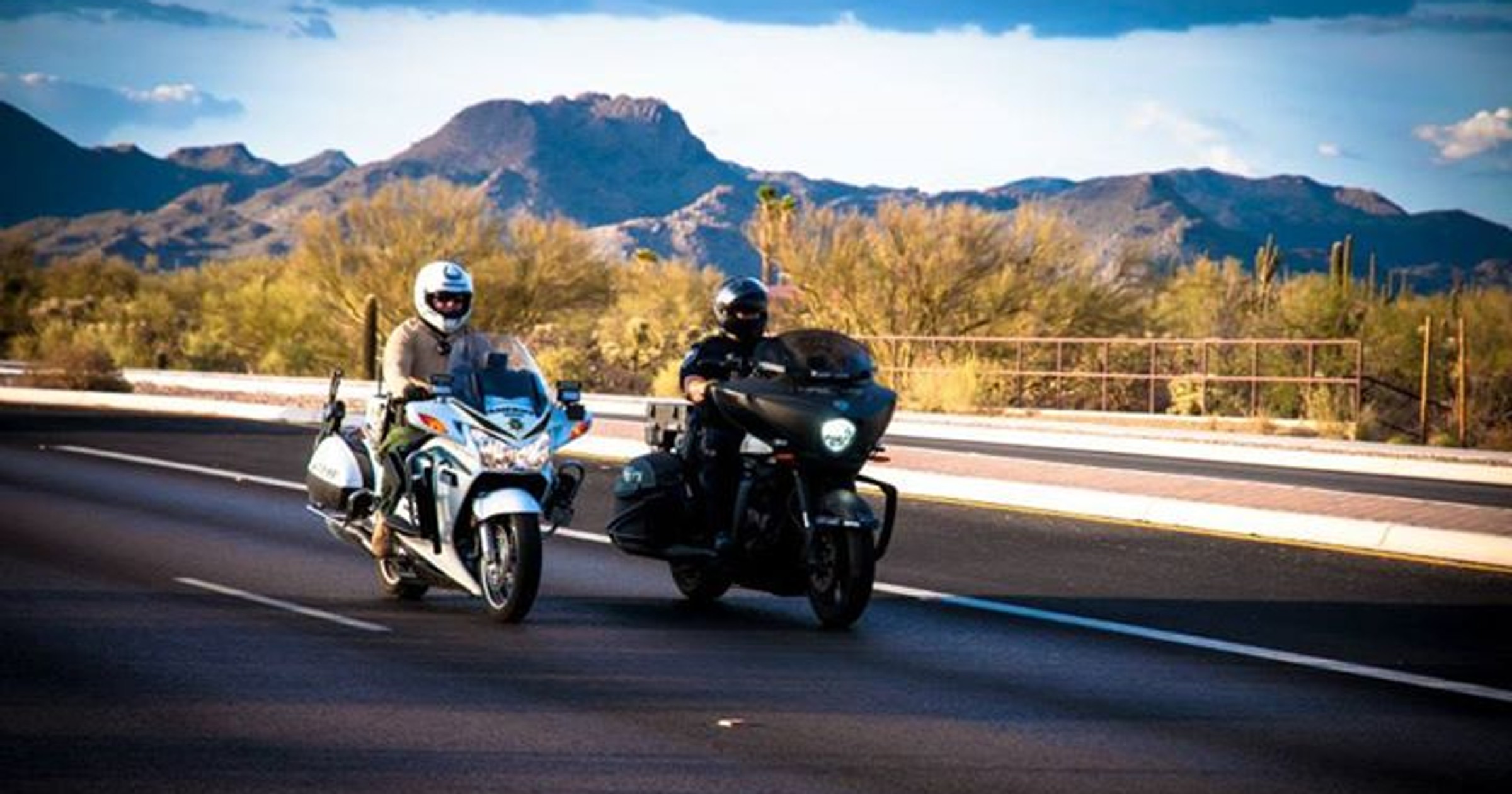 Amerykańska policja na motocyklach