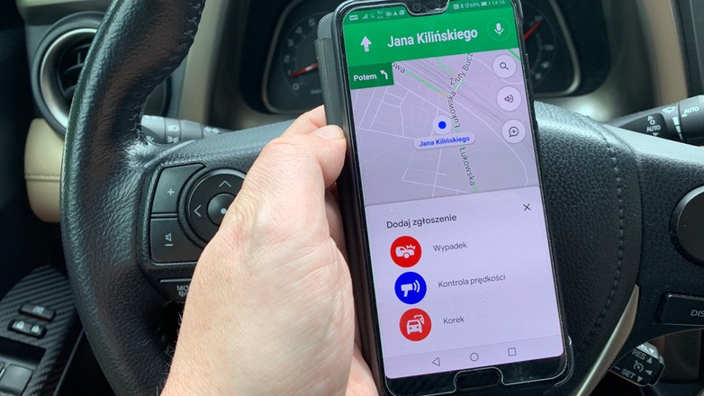 Google Maps z funkcją ostrzegania