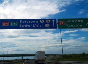 Korytarz humanitarny na podkarpackiej autostradzie A4